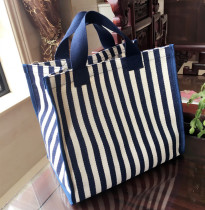 Canvas bag large capacity environmental protection shopping bag student carrying schoolbag waterproof supermarket shopping bag portable handbag female summer