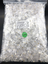 There is a high quality new RJ11 phone Crystal Head four core 6P4C phone Crystal Head 4 core telephone line Crystal Head