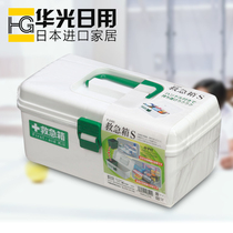Japan original imported home medicine box medicine box multifunctional plastic first aid kit portable small tool box
