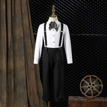 Childrens dress boy suit suit children piano performance suit Boy small suit British host performance suit