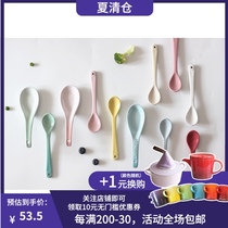 (France)Cool color Le Creuset spoon Small spoon Chinese spoon Soup spoon Coffee spoon