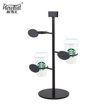 Exhibition collection creative stainless steel cup holder restaurant coffee mug hanger drain hanging Cup display shelf