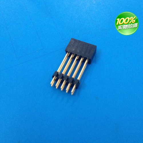 High-quality row mother 1U gold 2x5P double-row elevated seat sleeve with a layer of plastic height of 18mm spacing of 2.0mm connector