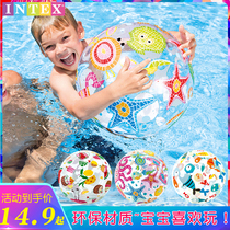 INTEX inflatable beach ball childrens play water toys adult water pool water polo handball