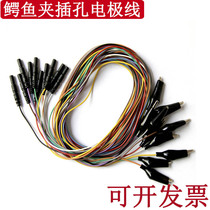 Check EEG lead wire alligator clip electrode wire Jack-type cable Electric grade wire Special for hospital clinics