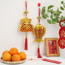 The launch of their new office decoration every year there is fish pendant opening atmosphere arranged bronzing dustpan movedto a new house ceremonial objects