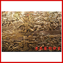  Custom sandstone sculpture FRP imitation copper cast copper relief August 1st founding party Red Army revolution Corporate culture decorative wall