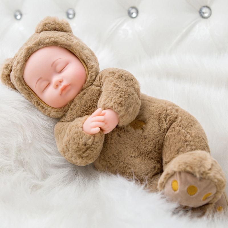 儿童毛绒玩具睡眠仿真婴儿会说话的洋娃娃布玩偶公仔女孩安抚宝宝