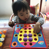  123-year-old baby fight big particles buttons insert mushroom nails young children early education educational toys Childrens gifts