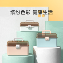 Household medicine box full set of charge household medicine drug storage box multi-layer large capacity emergency medical box large