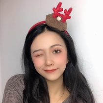 Noki Christmas Hairband Cute Christmas Antlers Hair Hoop Ornaments diy Adult Childrens Day Hair Accessories