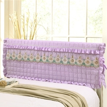 one thousand Art Workshop Universal Pure Color Clip Cotton Side Lace Headboard Hood Dust Cover Cloth Art Leather Art Bedside Covered Backrest Hood Bed