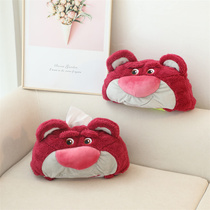 Cartoon Plush Paper Towels Cover for Home Desktop Containing Paper Towels Daily Vehicular Crammy Box Creative Tissue Box