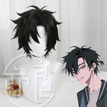Yiliang Cheng hours cosplay wig time agent young wig black tie hair 3 7 points