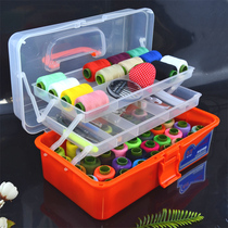 54-color household needlework box set Needlework bag Hand sewing sewing tools Portable folding extra-large storage box