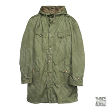 Belgian Army original paratrooper jacket Hooded trench coat Detachable warm liner windproof army coat