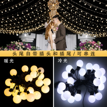 LED round ball light string light bulb hanging light table tennis light wedding celebration ceiling lamp Korean style wedding decoration pendant lamp luminous lamp