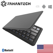  Brand new American FAHANTECH original folding Bluetooth keyboard pocket keyboard supports 4 device switching