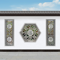 Stone Sculpture Reliefs Fresco Green Stone Window Flowers Shadow Wall Courtyard Wall Hollowed-out Flowers Gfu Character Photos Wall Carved with background wall