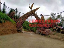 Customized large landscape rockery cement Mountain site construction to make plastic mountain sculpture rockery production Park