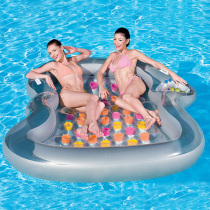 Swimming adult water inflatable floating row floating bed water recliner inflatable water bed swimming bed photo artifact