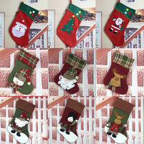 Thousand Noro Christmas stockings three-dimensional Christmas snowman socks Christmas tree Old Man gift bag Christmas socks decorations