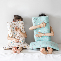 Cartoon children latex pillow student 1-3-8 year old baby pillow male and female infant low pillow cervical spine pillow core