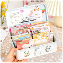  Cute cartoon post-it notes high facial value sticky stickers Korean ins girl message board note book hand account