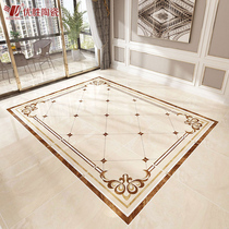 European-style corridor dining room living room 800 parquet floor tiles imitation water knife whole body marble carpet tile floor tiles