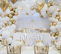 Platinum ins wedding arrangement hotel wedding wedding reception background wall decoration engagement banquet set romantic wedding room balloon