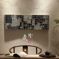 Three-dimensional relief calligraphy wall decoration new Chinese imitation classical wall wall decoration painting porch Wall home hanging decoration