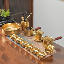 Kiln gilt Jianzhan complete set of kung fu tea set teacup set tea cup set home teapot bowl office meeting