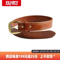 Galco USA SB6 belt outdoor daily training mens first layer cowhide light pin buckle belt