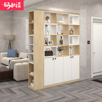 Modern and simple living room double-sided partition cabinet entry door blocking through the hall entrance cabinet solid wood decorative cabinet custom hall cabinet