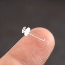 Glass Ear Nail Lead-free Transparent Anti-Allergy Adoptive Ear Student Earrings Ornament Lovers Invisible Japan-ROK Nasal Spike