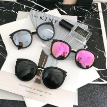  Korean version of Xiuzhi with polarized sunglasses female trend star round face driving sunglasses Net red street shot fashion glasses trend
