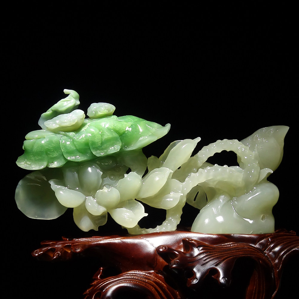 和田玉荷花摆件-和田玉荷花摆件促销价格、和田玉荷花摆件品牌- 淘宝