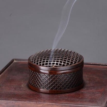 Weaving net round hand stove non - genetic heritage master Chen Zheng - sheng furnace bronze furnace in Suzhou Qiaoxing furnace