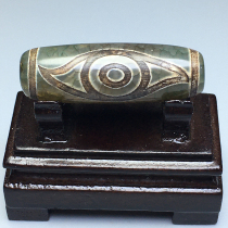 Tibetan green phoenix eyes old celestial beads-5088