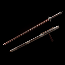Peony Hair red Taipole sword (imitation ancient bronze dress with red rapier black sandalwood) Provincial master unopened