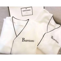 Skin management overalls custom LG maternal and child store health hall beauty salon production health division tattoo embroidery division summer womens short sleeves