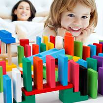 Whole brain development training children patience training 12 colors 120 pieces Domino teaching aids toys