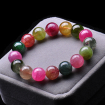 Beads 12 5 mm Weight 49 65 grams Brazil natural tourmaline bracelet 25436
