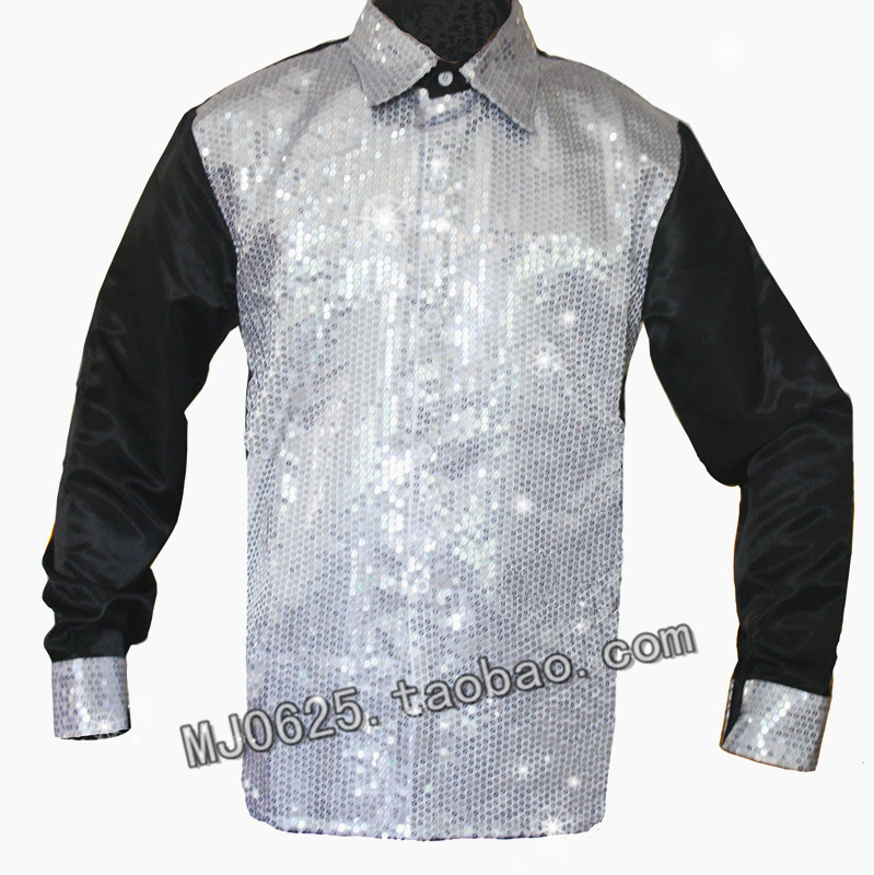 ★ MJ ★ Michael Jacksons silver crystal sequin shirt