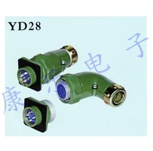 Aviation plug YD28 curved aviation plug connector 15 core