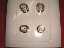 New 4-port BNC wiring panel monitoring panel 4-way BNC surveillance video panel 86 type 4-port Q9 panel