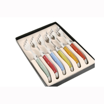laguiole Rajio Le fork multi-color 6-piece box