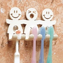 South Korea Imported Toothbrush Rack Home Hanging Toothbrush Suction Wall Suction Cup Shelf Dental Cup Rack Putting Toothbrush small shelf