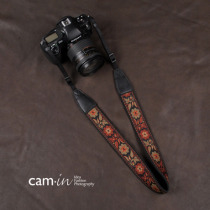 cam-in embroidery series National style SLR digital camera strap micro single photography shoulder strap cam8458
