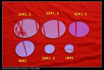 High-grade coated flashlight lens 55*2 5mm double-sided coating light transmittance above 99%